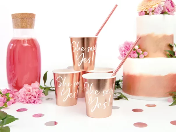 Kopper - She said yes - Rosa - 6 Stk.