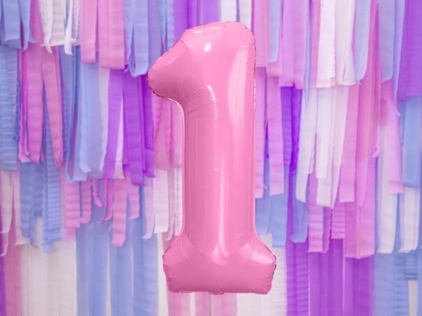 Ballon - Folie - 1 - Lys Pink - 86 cm. - Image 2