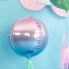 Ballon - Folie - Kugle Lilla/Blå