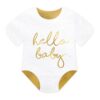 Servietter - Hello Baby - Guld - Image 2