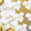 Servietter - Hello Baby - Guld