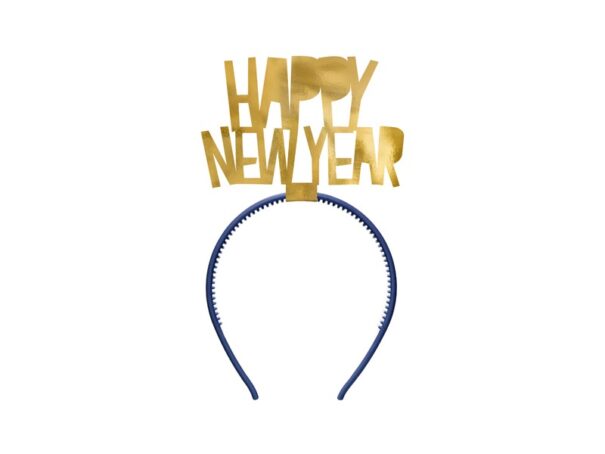 Hårbøjle - Happy New Year - Guld - Image 2