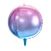 Ballon - Folie - Kugle Lilla/Blå - Image 2