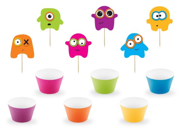 Muffins Sæt - Monster - 6 Stk - Image 2
