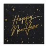 Nytår - Servietter - Happy New Year - Sort/Guld - Image 2