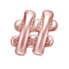 Ballon - Folie - # - Rosa/Guld - 35 cm.