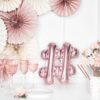 Ballon - Folie - # - Rosa/Guld - 35 cm. - Image 2
