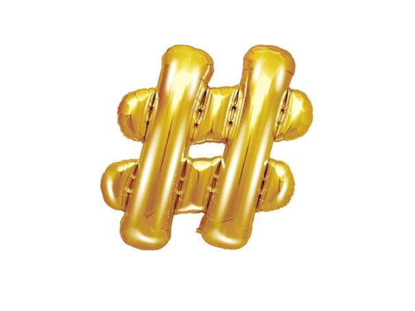 Ballon - Folie - # - Guld