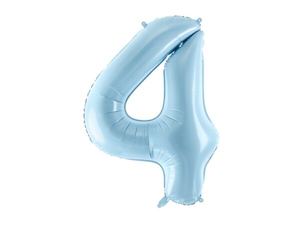 Ballon - Folie - 4 - Himmel Blå - 86 cm.