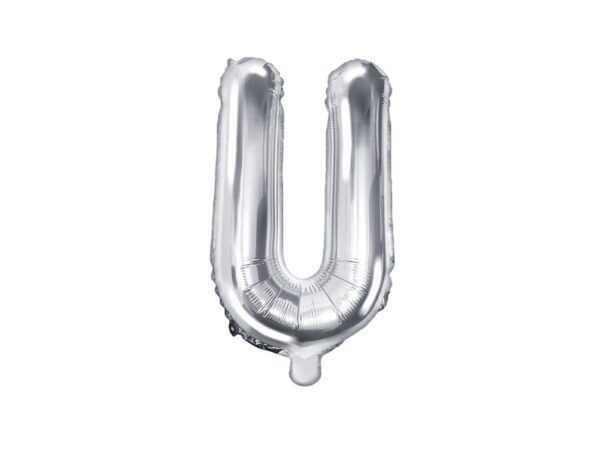 Ballon - Folie - U - Sølv