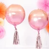 Ballon - Folie - Kugle Pink/Orange