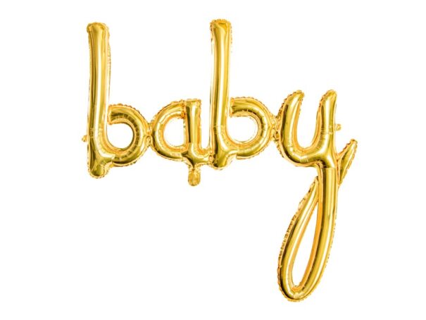 Ballon - Folie - Baby - Guld