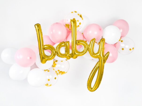 Ballon - Folie - Baby - Guld - Image 3