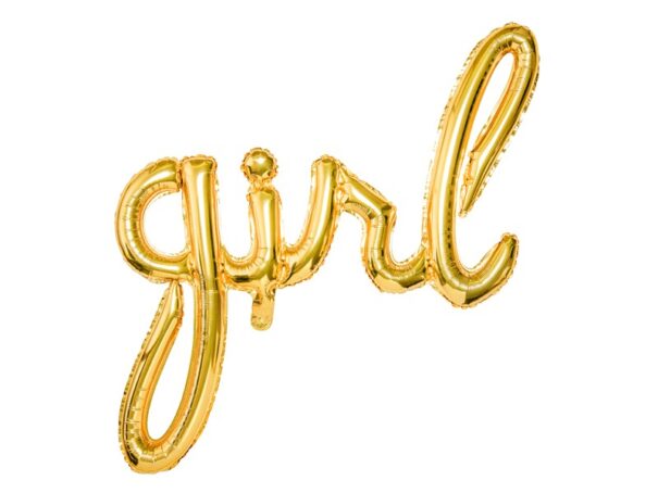 Ballon - Folie - Girl - Guld