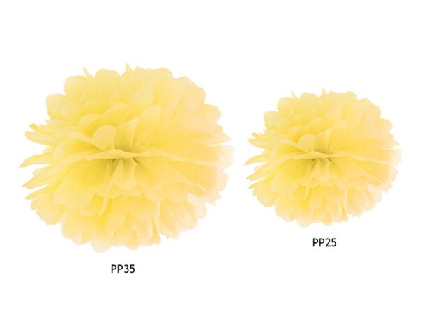 Pompom - Gul - 25 cm - Image 2