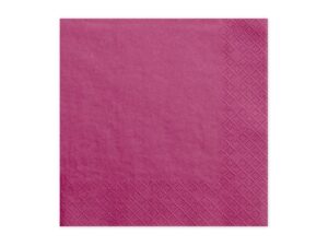 Servietter - Mørk Pink - 33x33