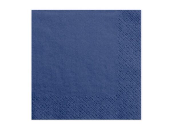 Servietter - Marine Blå - 33 x 33