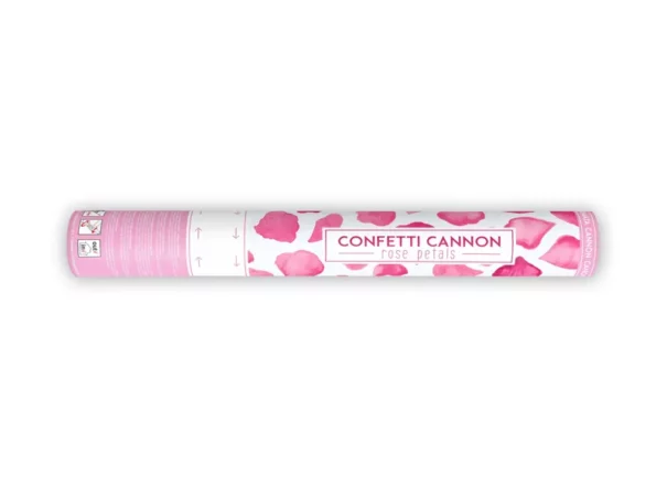 Konfettirør - Rosenblade - Lys Pink - 40 Cm. - Image 2
