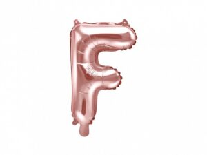 Ballon - Folie - F - Rosa/Guld - 35 cm