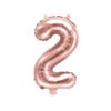 Ballon - Folie - 2 - Rosa - 35 cm.