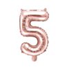 Ballon - Folie - 5 - Rosa - 35 cm.