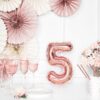 Ballon - Folie - 5 - Rosa - 35 cm. - Image 2