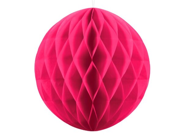 Honeycomb Ball - Mørk Pink - 20 cm