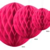 Honeycomb Ball - Mørk Pink - 20 cm - Image 2