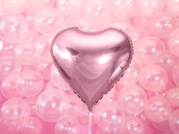 Ballon - Folie - Hjerte - Pink - Image 2