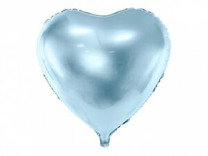 Ballon - Folie - Hjerte - Blå