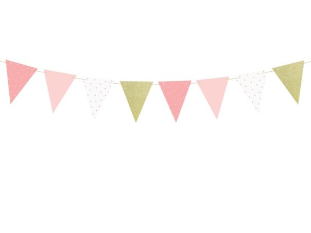 Banner - Pink/Guld
