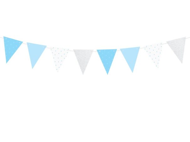 Banner - Blå/Sølv