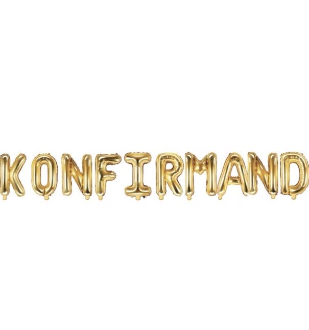 Ballon - Folie - KONFIRMAND - Guld