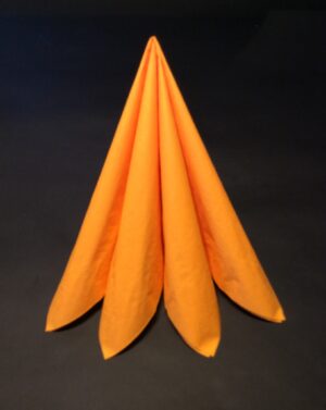 Servietter - Orange - Gennemfarvet - 33 x 33