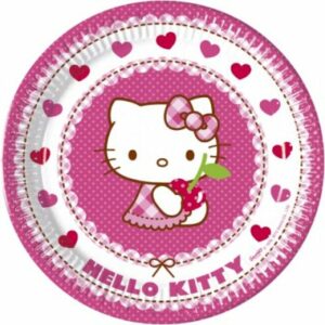 Tallerkner - Hello Kitty - 8 Stk.