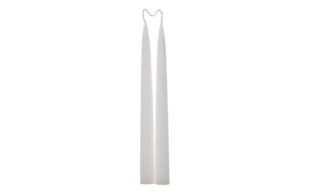 Stagelys - Hvid - 30 cm.