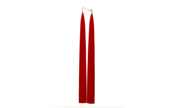 Stagelys - Julerød - 25 cm.