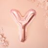Ballon - Folie - Y - Rosa/Guld - Image 2