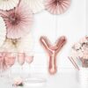 Ballon - Folie - Y - Rosa/Guld - Image 3
