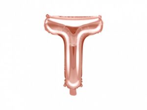 Ballon - Folie - T - Rosa/Guld