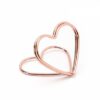 Bordkort Holder - Rosa/Guld - 10 Stk.