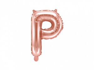 Ballon - Folie - P - Rosa/Guld
