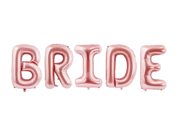 Ballon - Folie - BRIDE - Rosa/Guld
