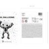 Halloween - Folie Ballon - Skelet - 100 cm. - Image 2