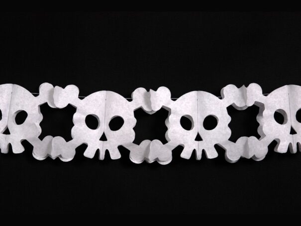 Halloween - Banner - Kranie - Hvid - Image 3