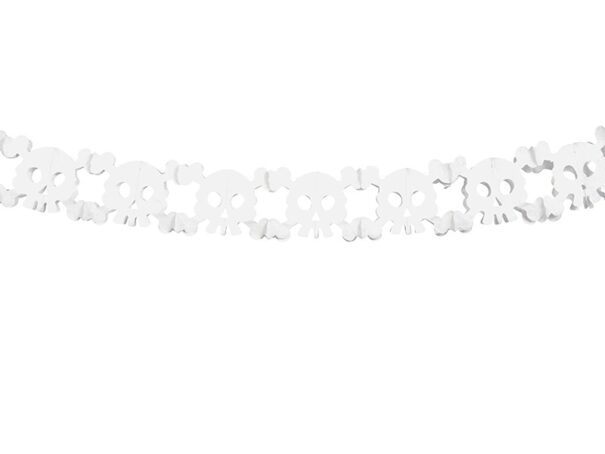 Halloween - Banner - Kranie - Hvid