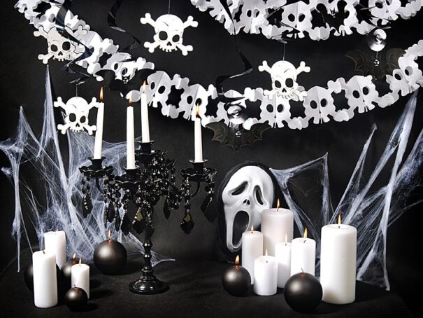 Halloween - Banner - Kranie - Hvid - Image 5