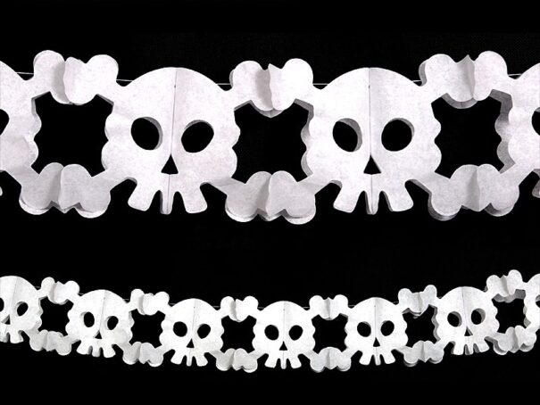 Halloween - Banner - Kranie - Hvid - Image 4