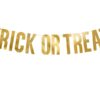 Halloween - Banner - Trick or Treat - Guld
