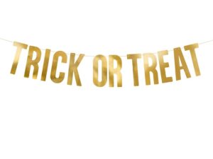 Halloween - Banner - Trick or Treat - Guld